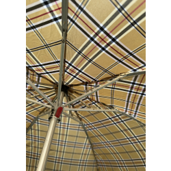 Parasol kieszonkowy Knirps przeciwwietrzny beżowa krata PROMOCJA