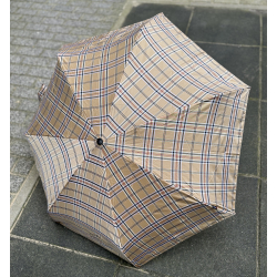 Parasol kieszonkowy Knirps przeciwwietrzny beżowa krata PROMOCJA